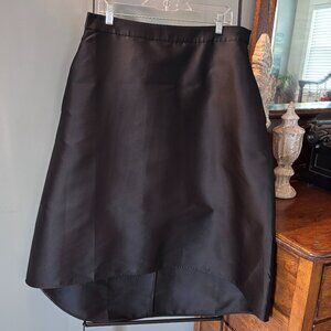 NWT Halston Heritage Formal Black High Low Skirt Size 14